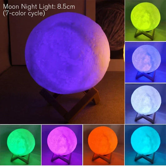 Moon Lamp Night Light Battery Powered