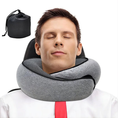 Memory Foam Neck Pillow Travel Snail Design