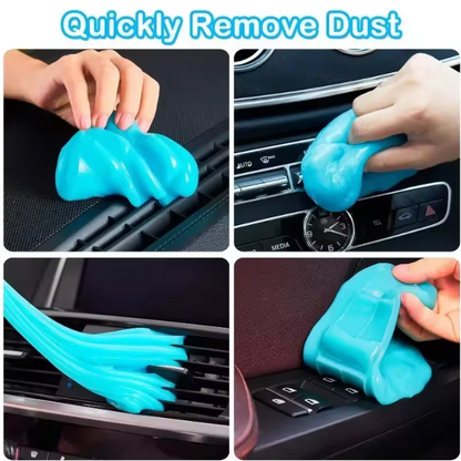 Car Cleaning Slime Gel | Reusable Dust Remover for Air Vents, Dashboard & Interior