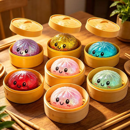 🥟 Dumpling Squishy Stress Relief Toy – Slow Rise Anxiety & Fidget Squeeze Toy