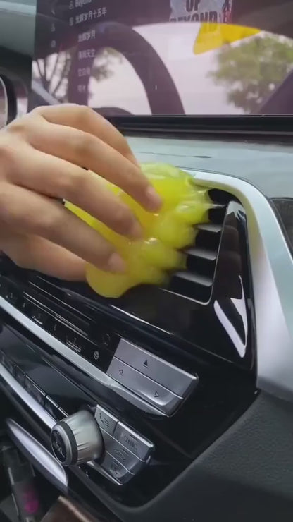 Car Cleaning Slime Gel | Reusable Dust Remover for Air Vents, Dashboard & Interior